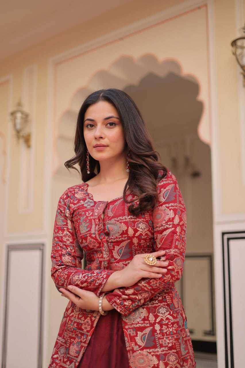 Simmer Lehenga With Blouse - MYLUXURY LANE ENTERPRISE